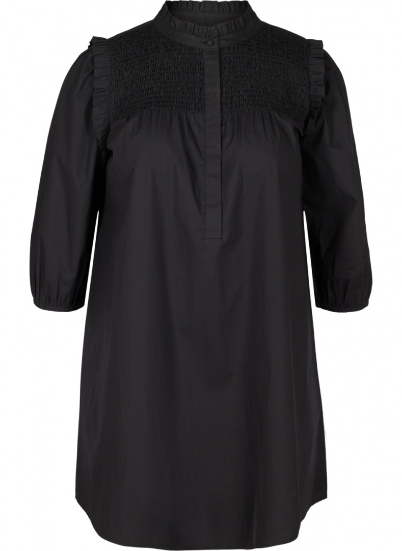 ZIZZI CZARNA KOSZULOWA TUNIKA BUFFKI 745A ZIZZI CZARNA KOSZULOWA TUNIKA BUFFKI 745A