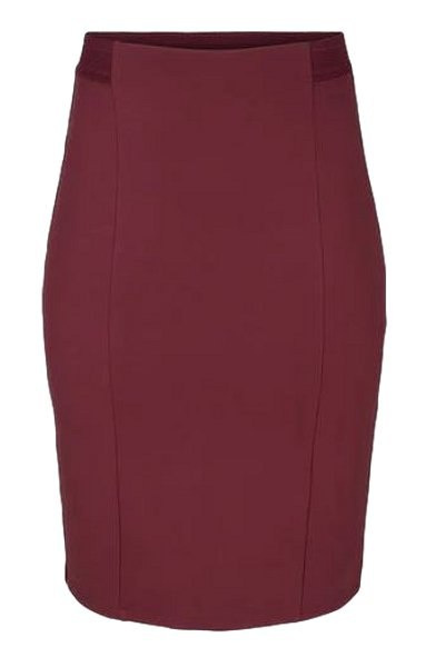 ZIZZI DZIANINOWA SPÓDNICA MIDI BORDO 396A ZIZZI DZIANINOWA SPÓDNICA MIDI BORDO 396A