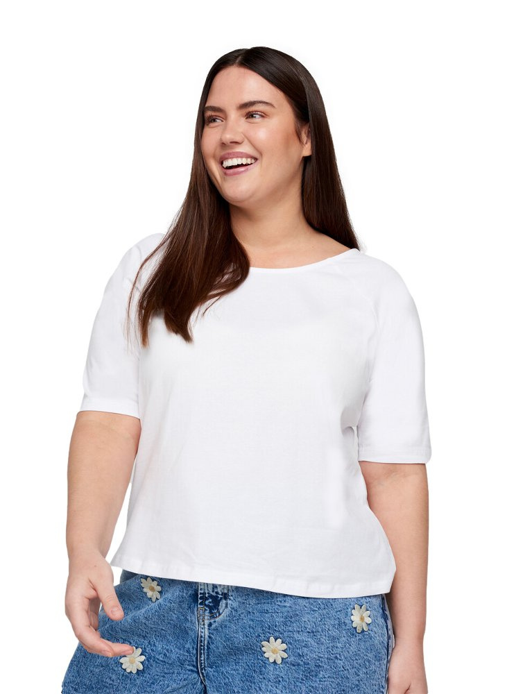 ZIZZI KLASYCZNA BASIC BIAŁA BLUZKA 959A ZIZZI KLASYCZNA BASIC BIAŁA BLUZKA 959A