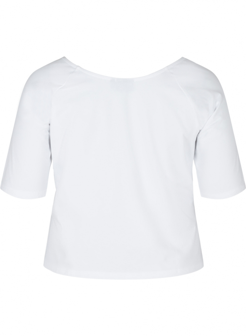 ZIZZI KLASYCZNA BASIC BIAŁA BLUZKA 959A ZIZZI KLASYCZNA BASIC BIAŁA BLUZKA 959A
