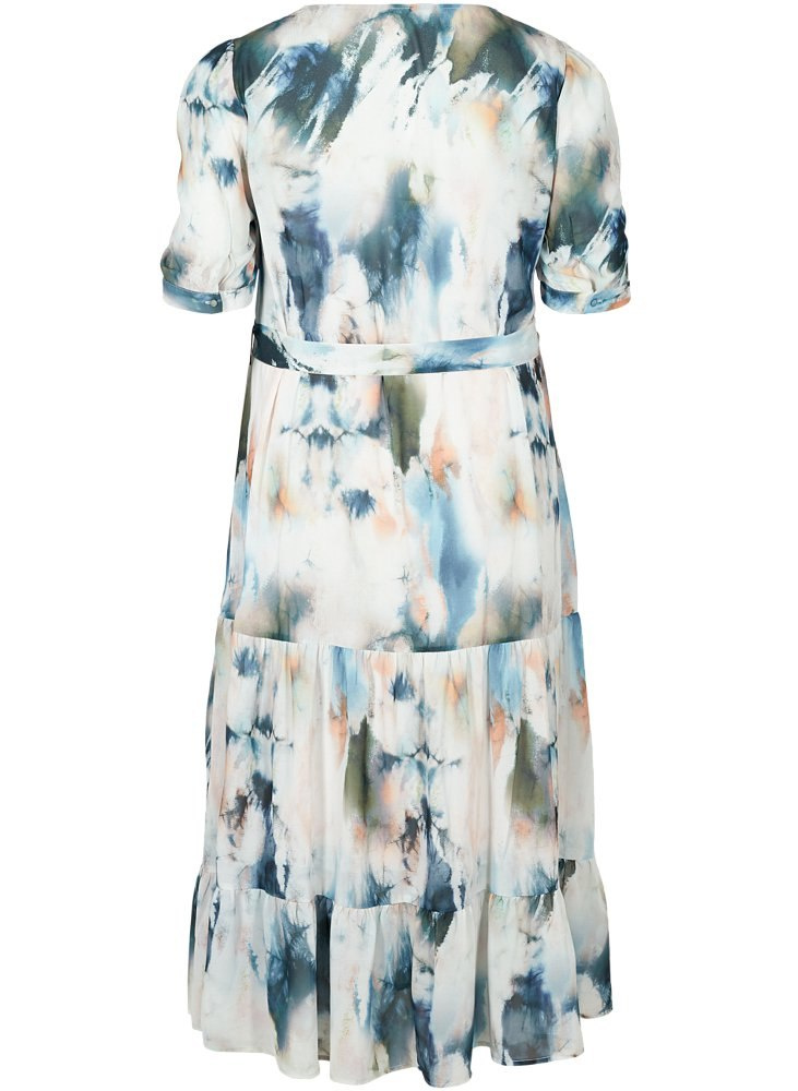 ZIZZI ELEGANCKA SUKIENKA FALBANY MAZY 100A ZIZZI ELEGANCKA SUKIENKA FALBANY MAZY 100A