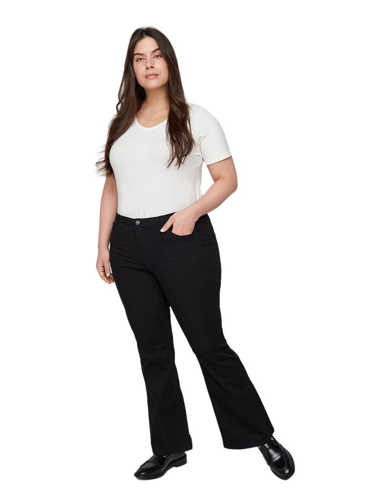 ZIZZI ELEGANCKIE CZARNE SPODNIE 777A ZIZZI ELEGANCKIE CZARNE SPODNIE 777A