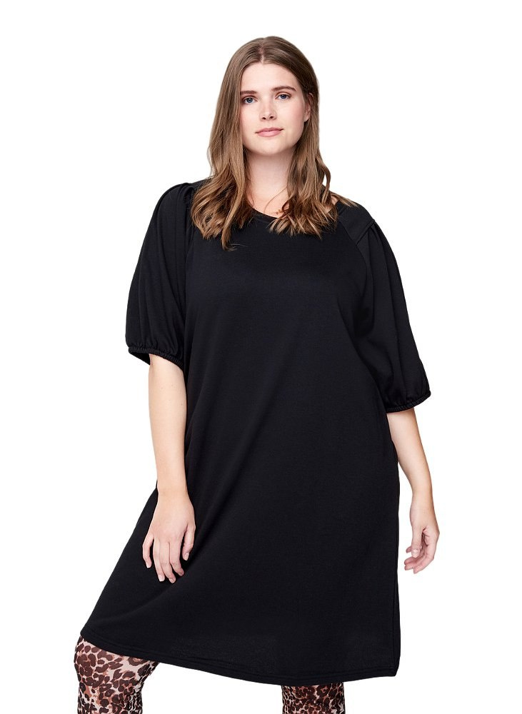 ZIZZI KLASYCZNA CZARNA SUKIENKA BUFKI 928B ZIZZI KLASYCZNA CZARNA SUKIENKA BUFKI 928B