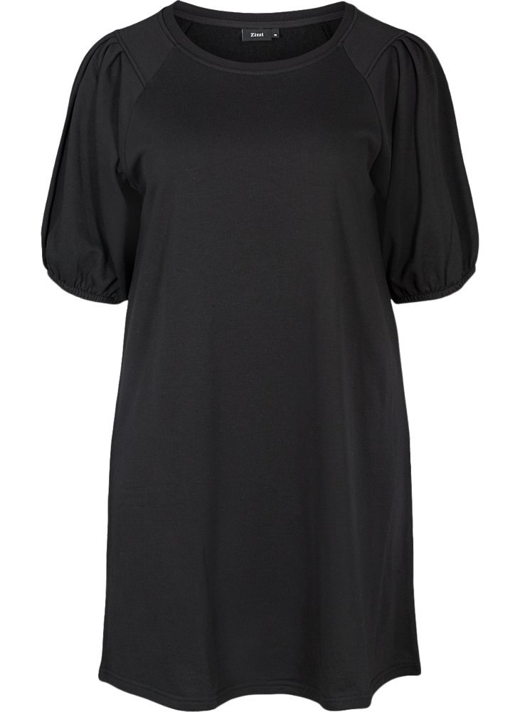 ZIZZI KLASYCZNA CZARNA SUKIENKA BUFKI 928B ZIZZI KLASYCZNA CZARNA SUKIENKA BUFKI 928B