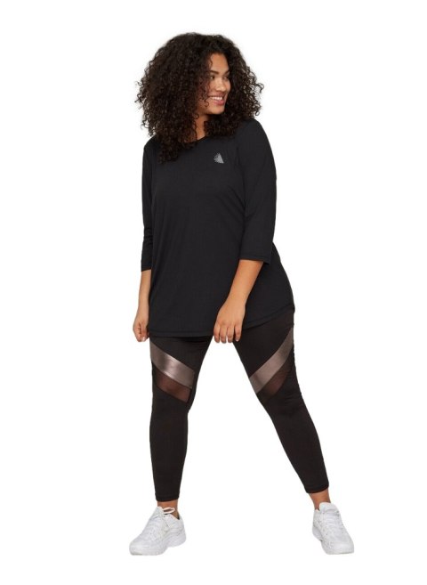 ZIZZI WYGODNA CZARNA SPORTOWA BLUZKA 053D ZIZZI WYGODNA CZARNA SPORTOWA BLUZKA 053D