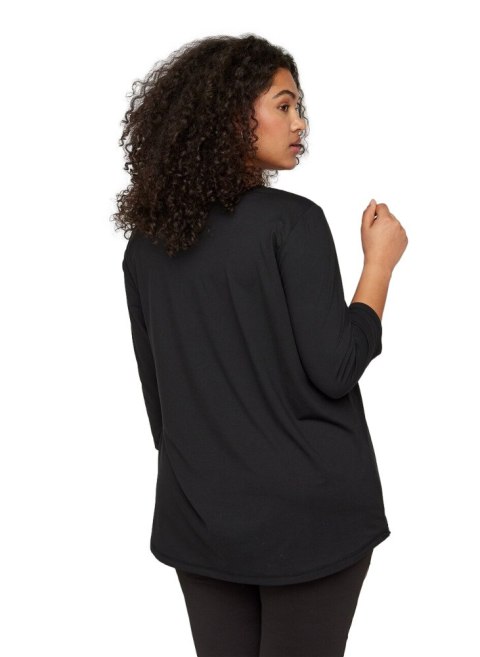 ZIZZI WYGODNA CZARNA SPORTOWA BLUZKA 053D ZIZZI WYGODNA CZARNA SPORTOWA BLUZKA 053D
