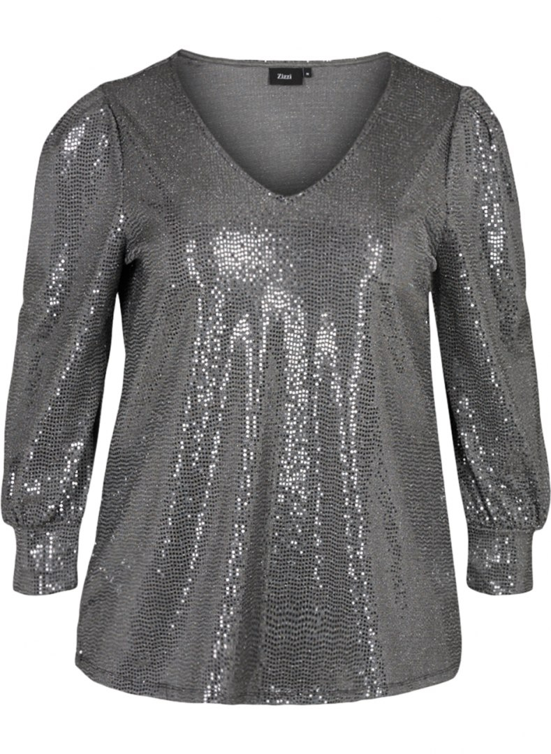 ZIZZI ELEGANCKA I KOBIECA BLUZKA CEKINY 036B ZIZZI ELEGANCKA I KOBIECA BLUZKA CEKINY 036B