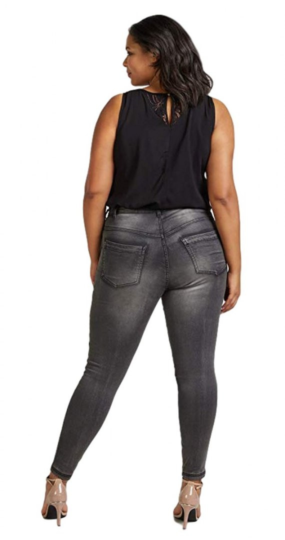 ZIZZI SZARE KLASYCZNE JEANSY SPODNIE N82 305L ZIZZI SZARE KLASYCZNE JEANSY SPODNIE N82 305L