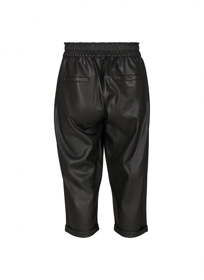 ZIZZI MODNE CZARNE 3/4 SPODNIE SKÓRA 450C ZIZZI MODNE CZARNE 3/4 SPODNIE SKÓRA 450C
