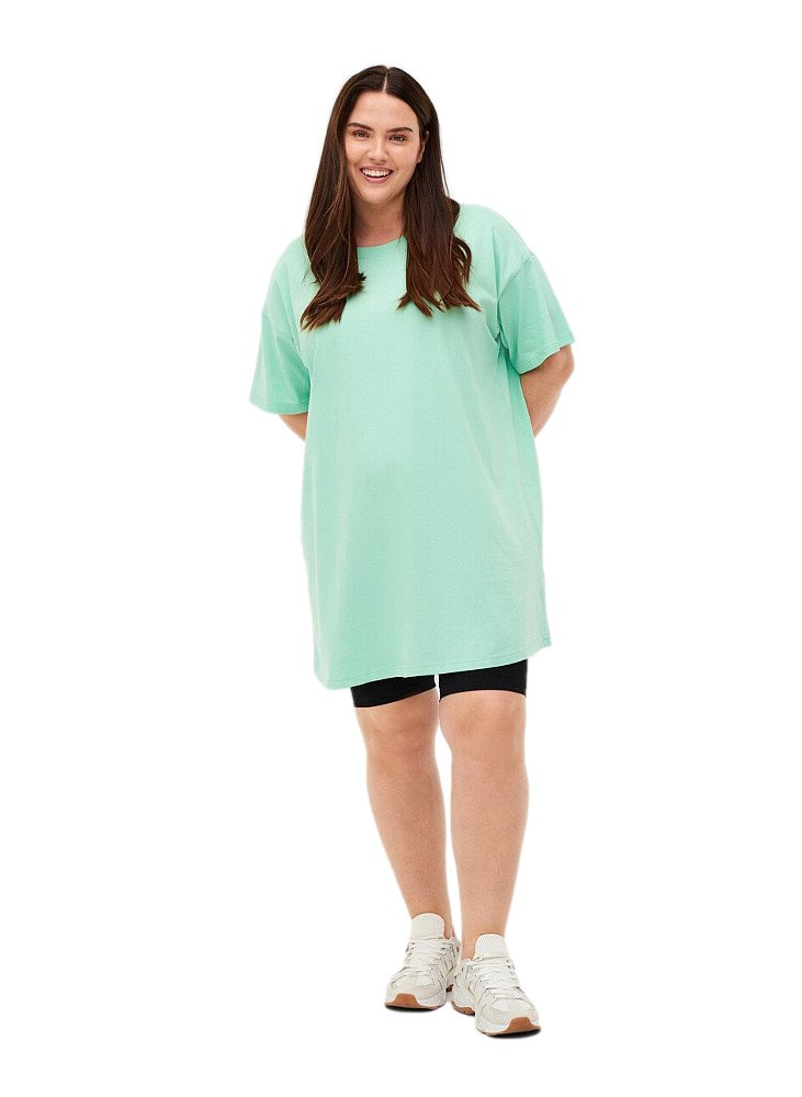 ZIZZI DŁUGI SPORTOWY MIĘTOWY T-SHIRT 680B ZIZZI DŁUGI SPORTOWY MIĘTOWY T-SHIRT 680B