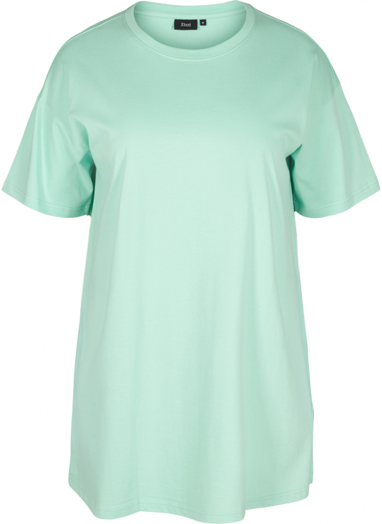 ZIZZI DŁUGI SPORTOWY MIĘTOWY T-SHIRT 680B ZIZZI DŁUGI SPORTOWY MIĘTOWY T-SHIRT 680B