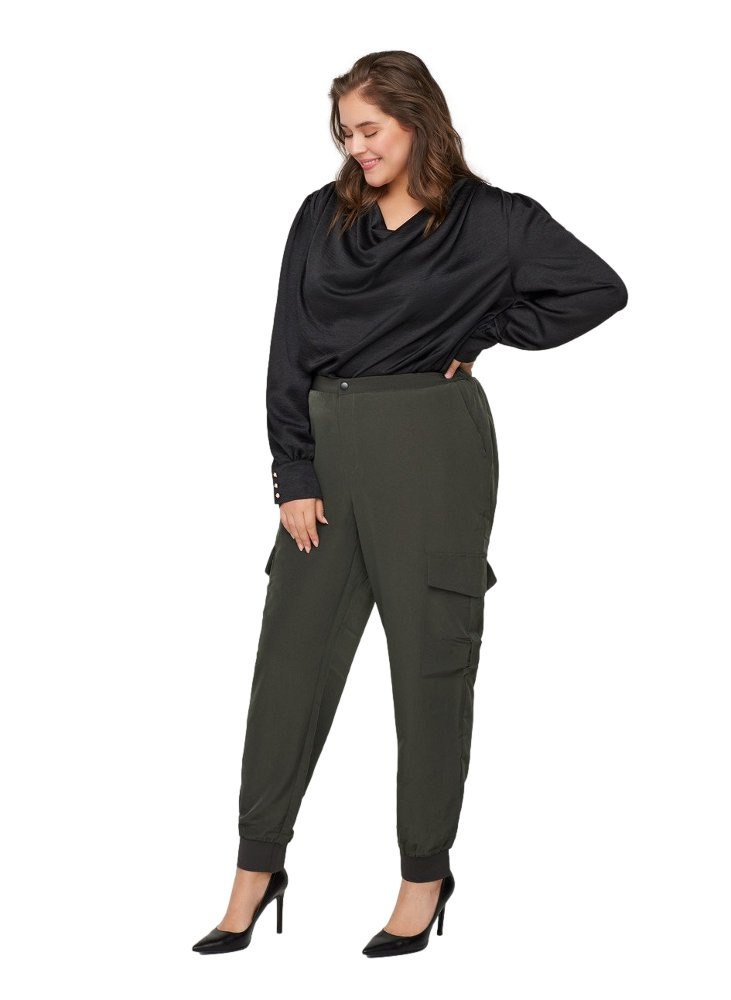 ZIZZI ZIELONE SPODNIE CARGO 340A ZIZZI ZIELONE SPODNIE CARGO 340A