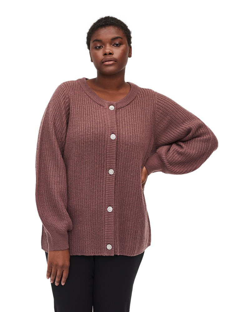 ZIZZI FANTASTYCZNY SWETER RÓŻ GUZIKI 923C ZIZZI FANTASTYCZNY SWETER RÓŻ GUZIKI 923C