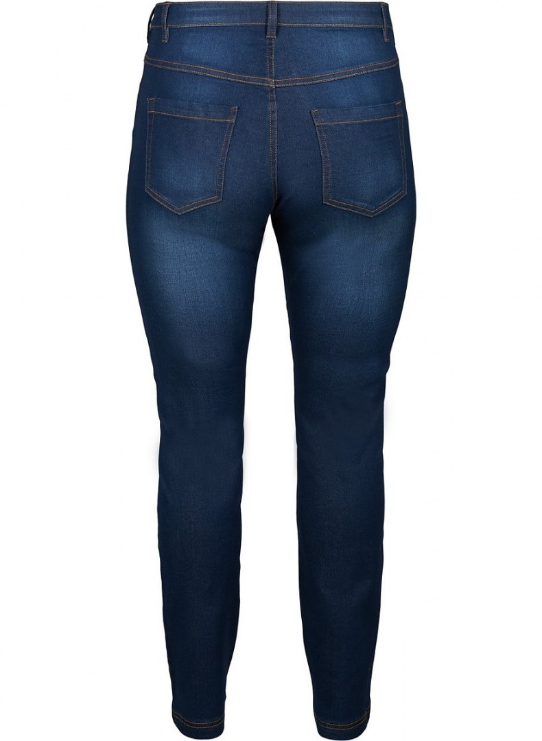 ZIZZI GRANATOWE PROSTE JEANSY N78 305BW ZIZZI GRANATOWE PROSTE JEANSY N78 305BW