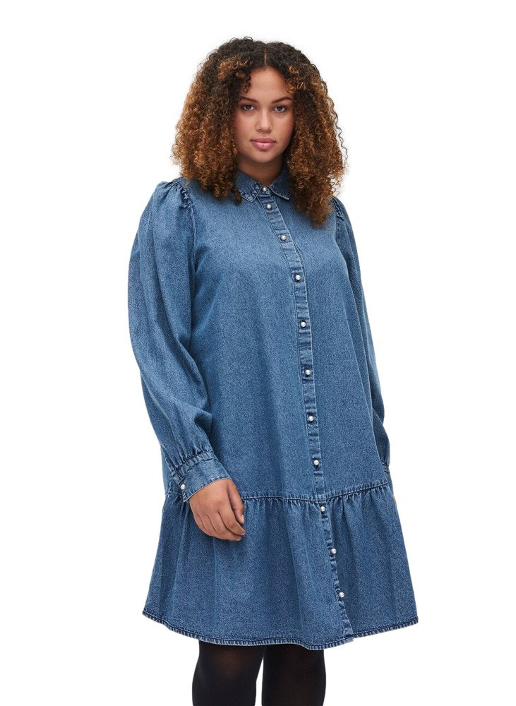ZIZZI JEANSOWA TUNIKA GUZIKI 901A ZIZZI JEANSOWA TUNIKA GUZIKI 901A