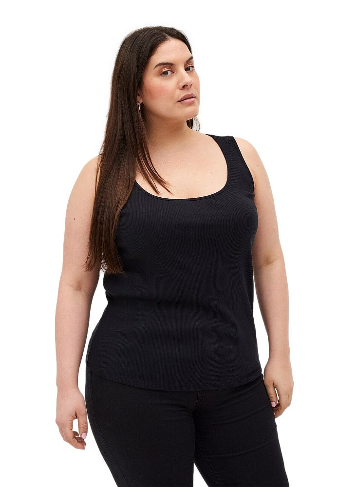 ZIZZI WYGODNY CZARNY T-SHIRT TOP 964A ZIZZI WYGODNY CZARNY T-SHIRT TOP 964A