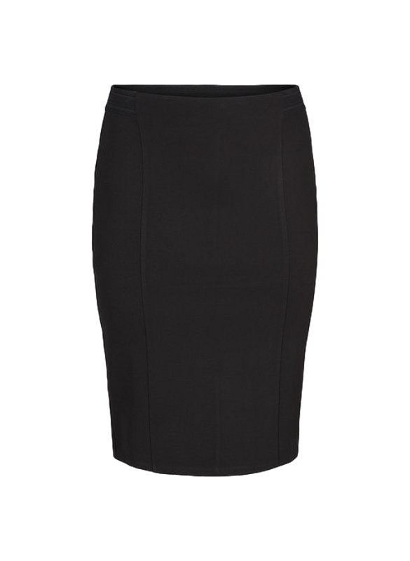 ZIZZI DZIANINOWA SPÓDNICA MIDI CZARNA 396AW ZIZZI DZIANINOWA SPÓDNICA MIDI CZARNA 396AW