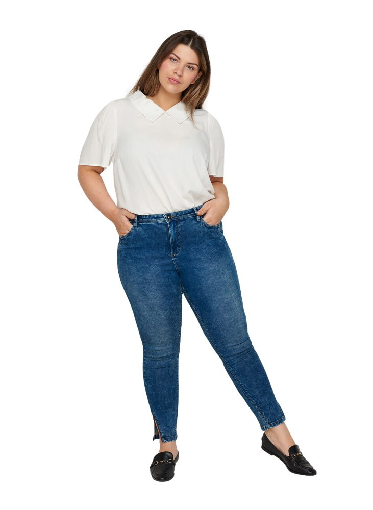 ZIZZI ELEGANCKA BIAŁA BLUZKA KOŁNIERZYK 383A ZIZZI ELEGANCKA BIAŁA BLUZKA KOŁNIERZYK 383A