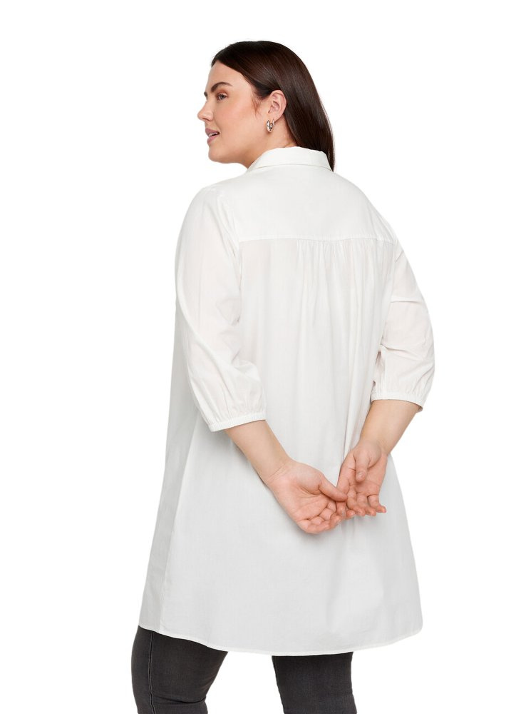 ZIZZI ELEGANCKA BIAŁA KOSZULA HAFTY 781A ZIZZI ELEGANCKA BIAŁA KOSZULA HAFTY 781A