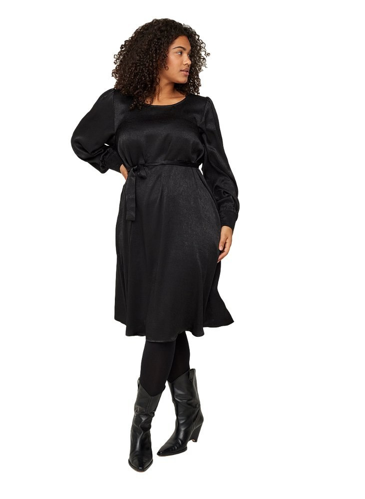 ZIZZI ELEGANCKA SUKIENKA CZARNA 415AW ZIZZI ELEGANCKA SUKIENKA CZARNA 415AW