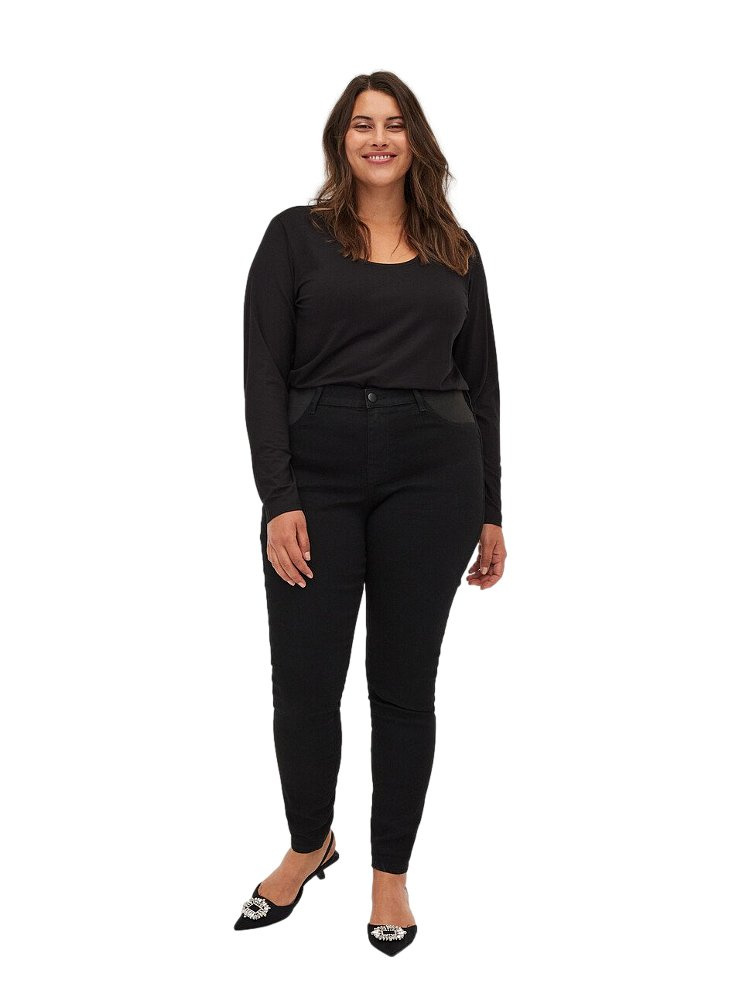 ZIZZI FANASTYCZNA CZARNA BLUZKA BASIC 111B ZIZZI FANASTYCZNA CZARNA BLUZKA BASIC 111B