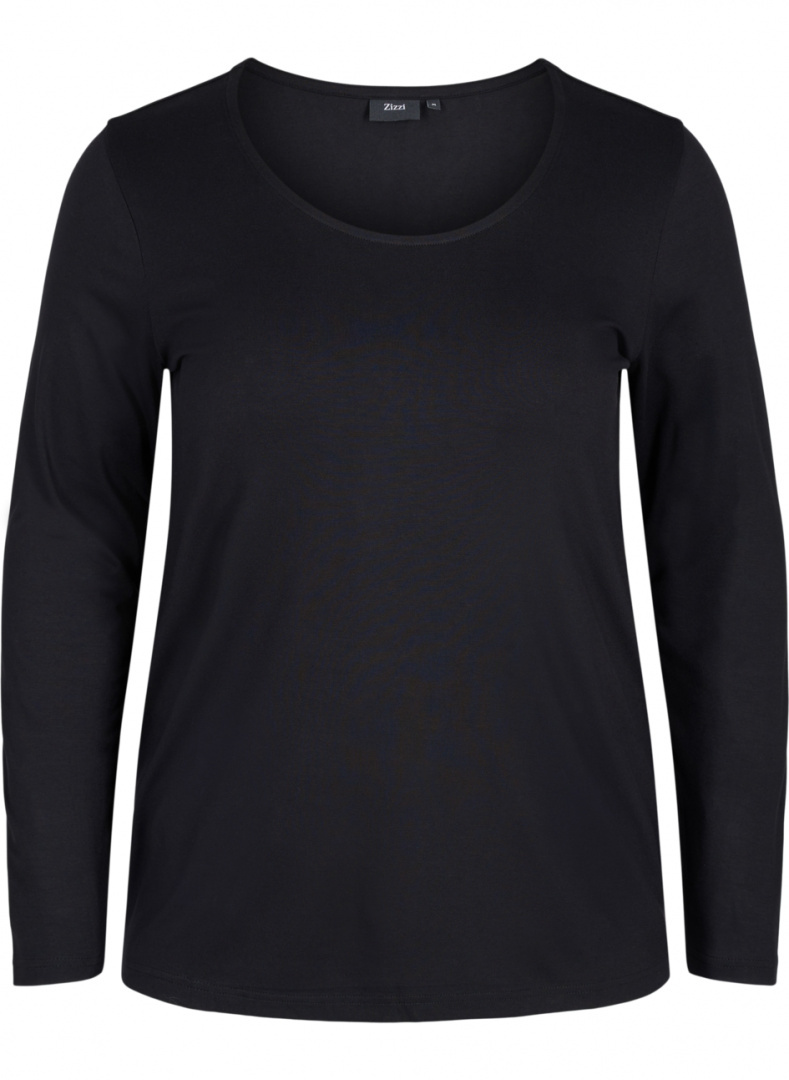 ZIZZI FANASTYCZNA CZARNA BLUZKA BASIC 111B ZIZZI FANASTYCZNA CZARNA BLUZKA BASIC 111B