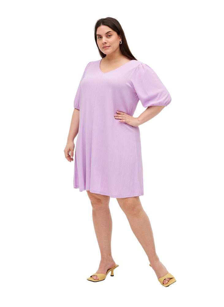 ZIZZI KOBIECA TRAPEZOWA LILIOWA SUKIENKA 357A ZIZZI KOBIECA TRAPEZOWA LILIOWA SUKIENKA 357A