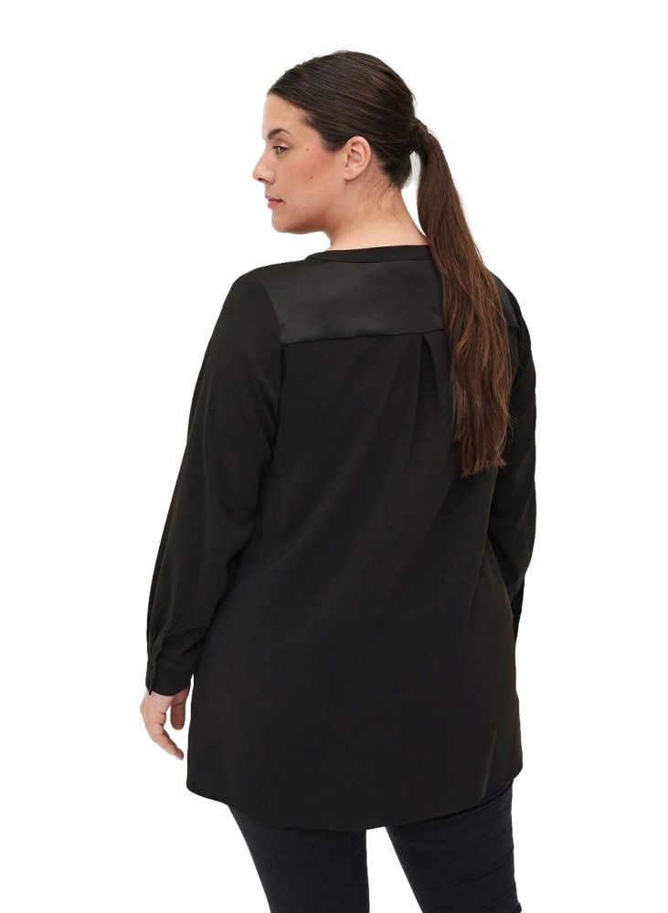 ZIZZI ELEGANCKA KOSZULA CZARNA 840D ZIZZI ELEGANCKA KOSZULA CZARNA 840D