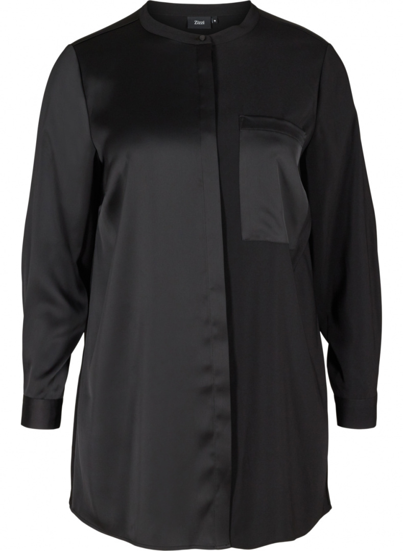 ZIZZI ELEGANCKA KOSZULA CZARNA 840D ZIZZI ELEGANCKA KOSZULA CZARNA 840D
