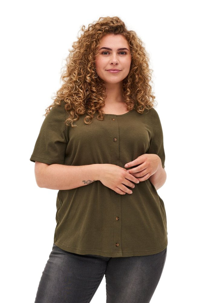 ZIZZI BLUZKA KHAKI GUZIKI 561B ZIZZI BLUZKA KHAKI GUZIKI 561B