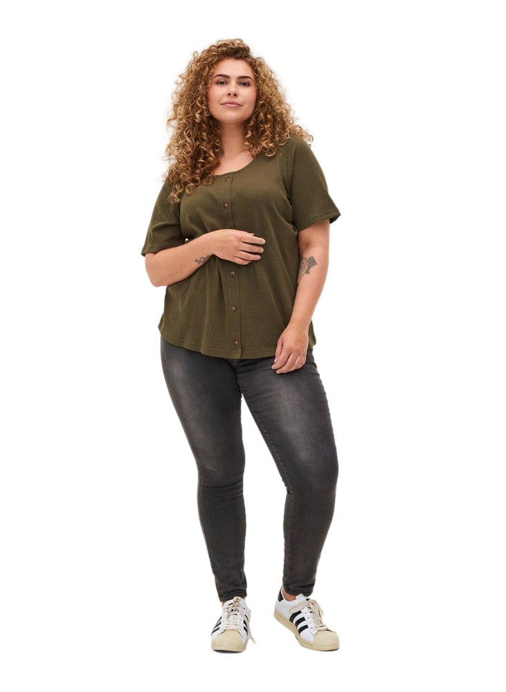 ZIZZI BLUZKA KHAKI GUZIKI 561B ZIZZI BLUZKA KHAKI GUZIKI 561B