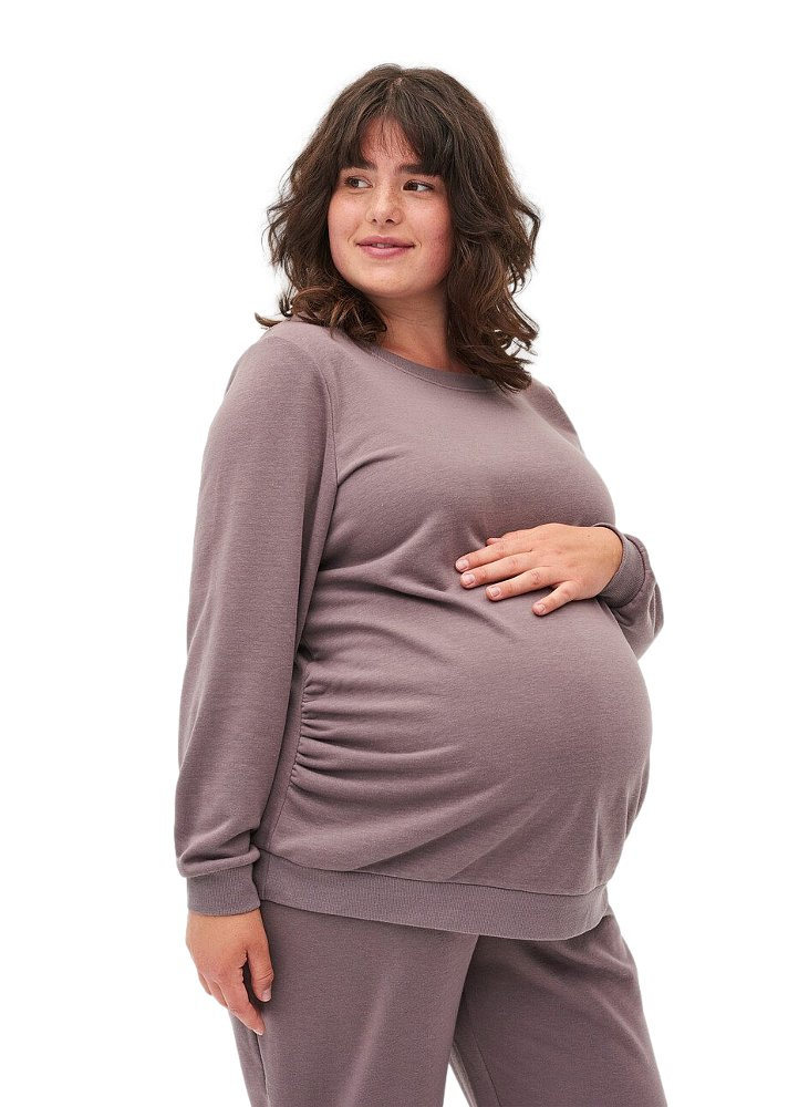 ZIZZI CIĄŻOWA JASNO BRĄZOWA BLUZA 512B ZIZZI CIĄŻOWA JASNO BRĄZOWA BLUZA 512B