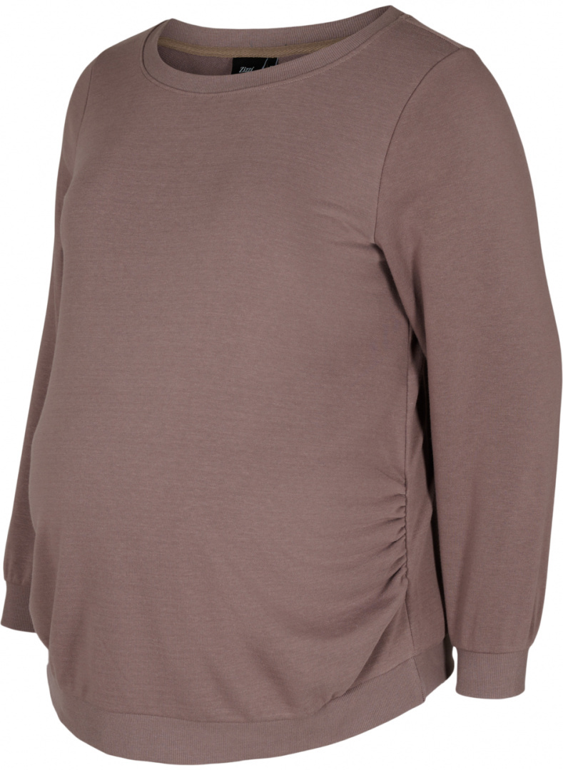 ZIZZI CIĄŻOWA JASNO BRĄZOWA BLUZA 512B ZIZZI CIĄŻOWA JASNO BRĄZOWA BLUZA 512B