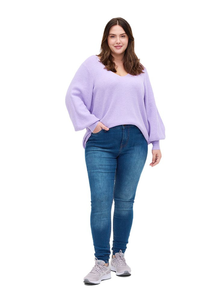 ZIZZI NIEBIESKIE JEANSY RURKI AMY N 78 007A ZIZZI NIEBIESKIE JEANSY RURKI AMY N 78 007A