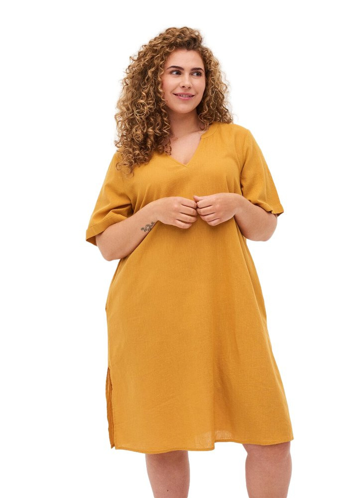 ZIZZI KLASYCZNA ŻÓŁTA TUNIKA/SUKIENKA 358A ZIZZI KLASYCZNA ŻÓŁTA TUNIKA/SUKIENKA 358A