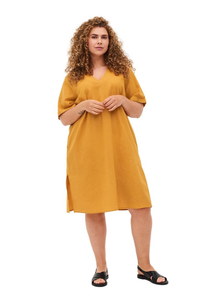 ZIZZI KLASYCZNA ŻÓŁTA TUNIKA/SUKIENKA 358A ZIZZI KLASYCZNA ŻÓŁTA TUNIKA/SUKIENKA 358A