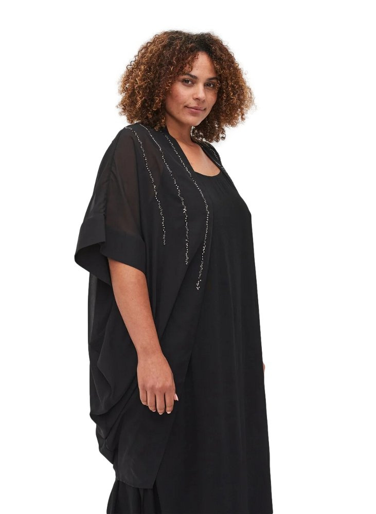 ZIZZI KOBIECE CZARNE KIMONO 090A ZIZZI KOBIECE CZARNE KIMONO 090A