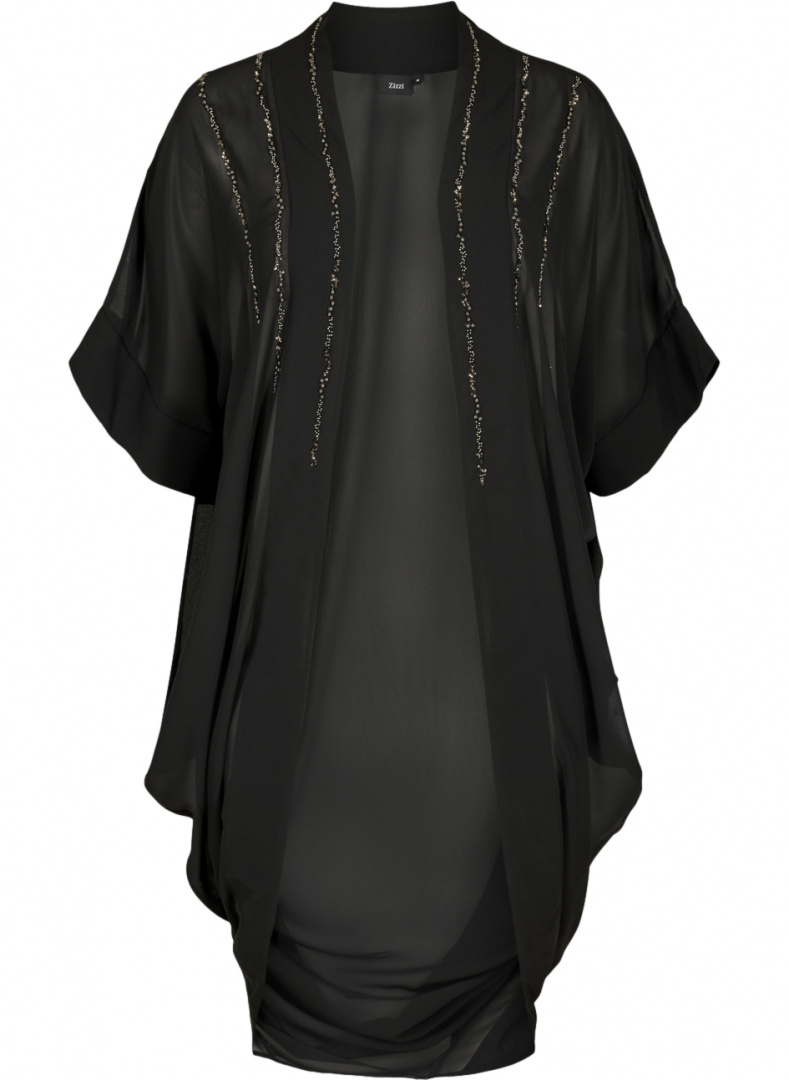 ZIZZI KOBIECE CZARNE KIMONO 090A ZIZZI KOBIECE CZARNE KIMONO 090A