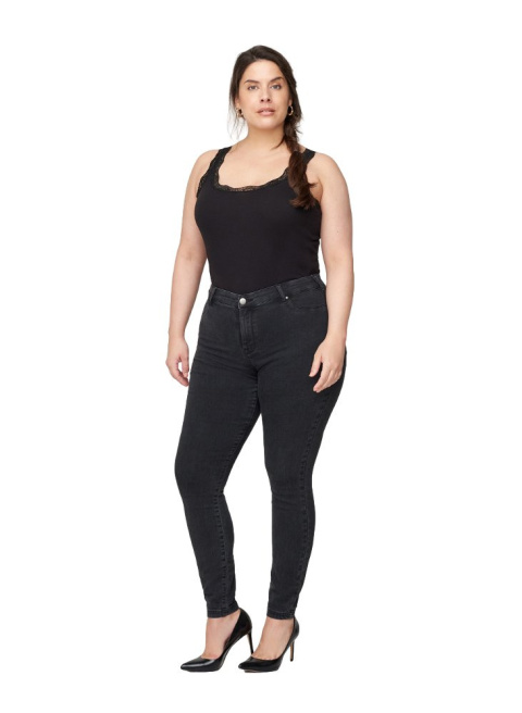 ZIZZI SZARE JEANSY SPODNIE STRETCH 064G