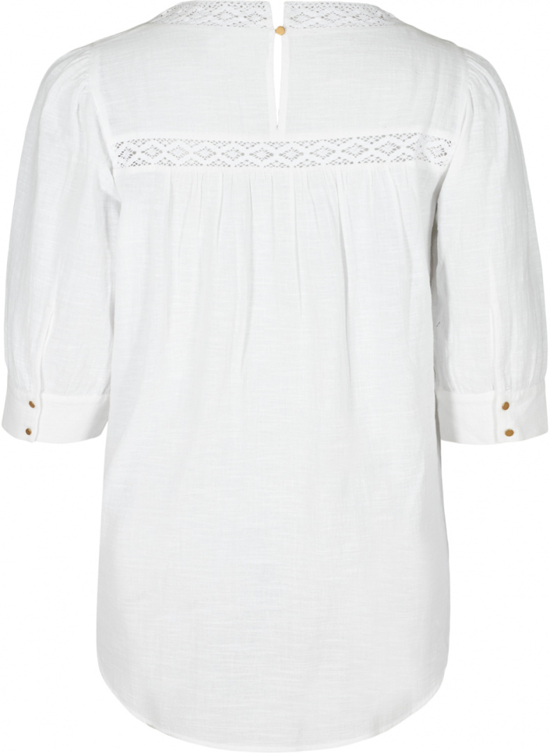 ZIZZI ELEGANCKA TUNIKA KORONKA BIAŁA 544A ZIZZI ELEGANCKA TUNIKA KORONKA BIAŁA 544A