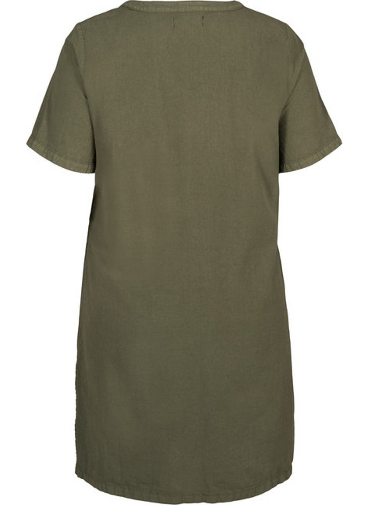 ZIZZI LETNIA BAWEŁNIANA SUKIENKA KHAKI 201N ZIZZI LETNIA BAWEŁNIANA SUKIENKA KHAKI 201N