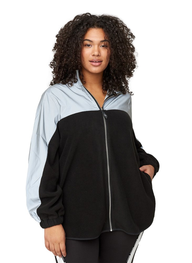 ZIZZI MODNA CZARNA BLUZA POLAR ODBLASK 690C ZIZZI MODNA CZARNA BLUZA POLAR ODBLASK 690C