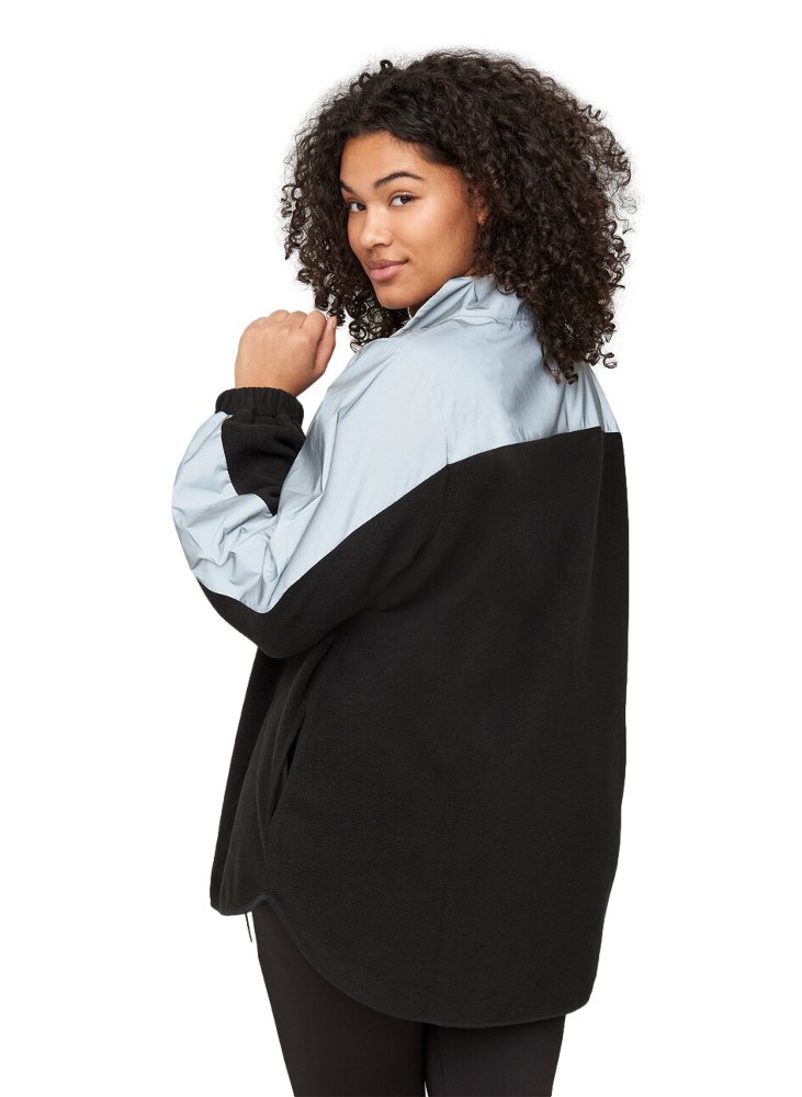 ZIZZI MODNA CZARNA BLUZA POLAR ODBLASK 690C ZIZZI MODNA CZARNA BLUZA POLAR ODBLASK 690C