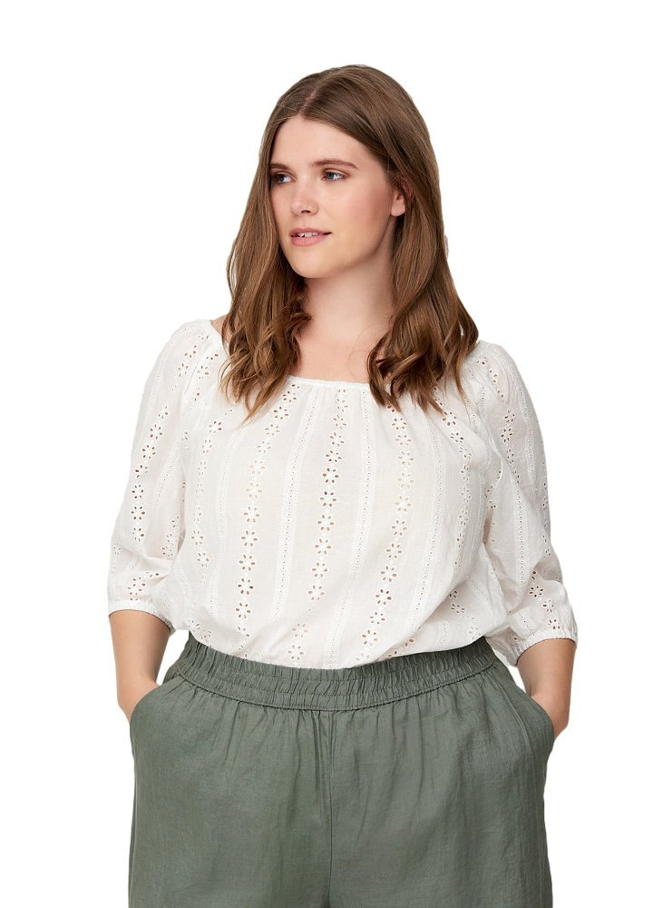 ZIZZI BIAŁA BLUZKA HISZPANKA HAFTY 807A ZIZZI BIAŁA BLUZKA HISZPANKA HAFTY 807A