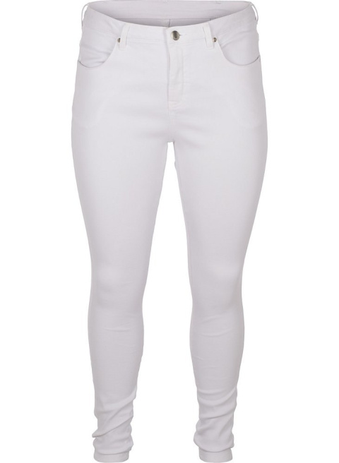 ZIZZI BIAŁE JEANSY RURKI STRETCH 305L N78 ZIZZI BIAŁE JEANSY RURKI STRETCH 305L N78