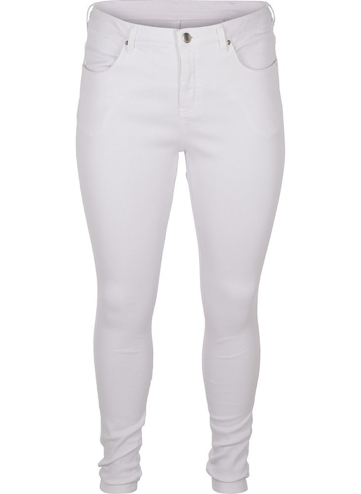ZIZZI BIAŁE JEANSY RURKI STRETCH 305L N82 ZIZZI BIAŁE JEANSY RURKI STRETCH 305L N82