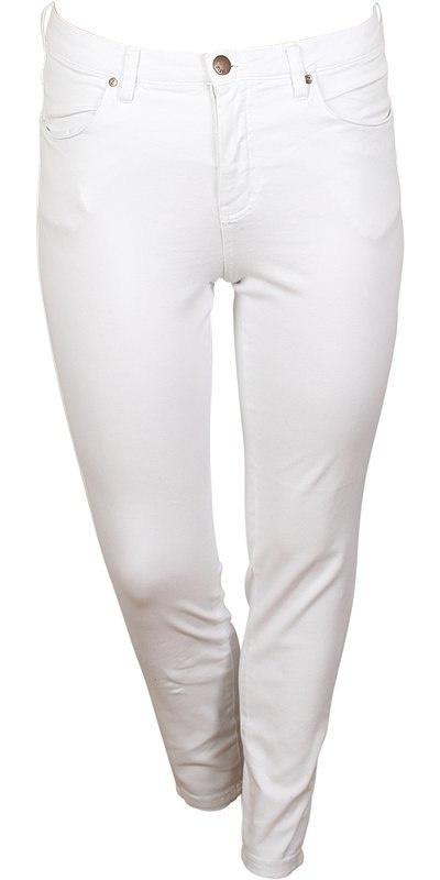 ZIZZI BIAŁE JEANSY RURKI STRETCH 305L N82 ZIZZI BIAŁE JEANSY RURKI STRETCH 305L N82