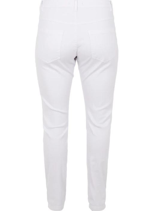ZIZZI BIAŁE PROSTE JEANSY SPODNIE N82 305B ZIZZI BIAŁE PROSTE JEANSY SPODNIE N82 305B