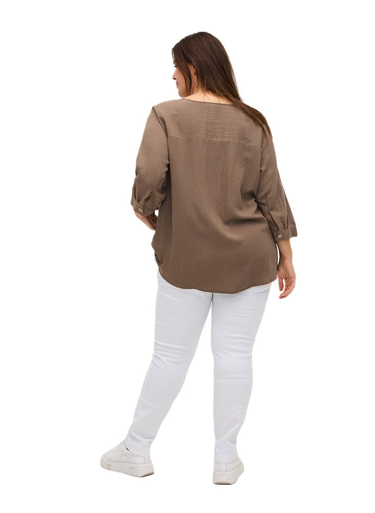 ZIZZI BIAŁE PROSTE JEANSY SPODNIE N82 305B ZIZZI BIAŁE PROSTE JEANSY SPODNIE N82 305B