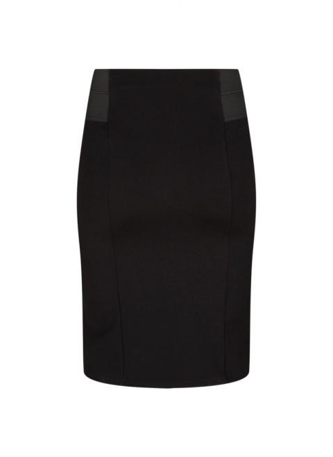 ZIZZI DZIANINOWA SPÓDNICA MIDI CZARNA 396H